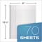 Oxford (70) 10.5 in. x 8 in. Sheets 3-Hole Punched Wide/Legal Rule Coil-Lock Wirebound Notebook - Randomly Assorted Cover Color